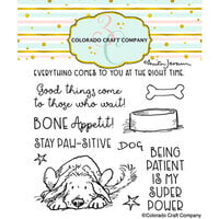 Colorado Craft Company - Furry Friends Collection - Clear Photopolymer Stamps - Stay Pawsitive