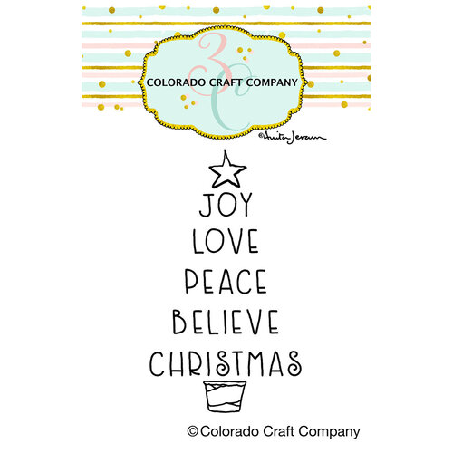 Colorado Craft Company - Clear Photopolymer Stamps - Word Tree Mini