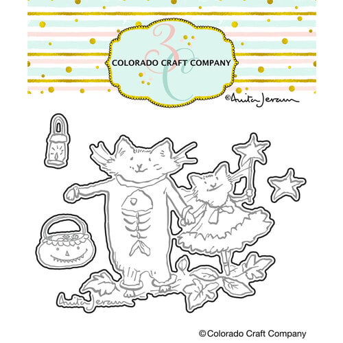 Colorado Craft Company - Dies - Trick or Treating Cats