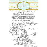 Colorado Craft Company - Clear Photopolymer Stamps - Merry Shopping