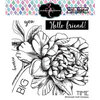 Colorado Craft Company - Big and Bold Collection - Clear Photopolymer Stamps - Missing You Peony
