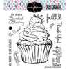 Colorado Craft Company - Big and Bold Collection - Clear Photopolymer Stamps - Sweet Friend Cupcake