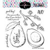 Colorado Craft Company - Big and Bold Collection - Clear Photopolymer Stamps - Avocado Love