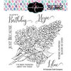 Colorado Craft Company - Big and Bold Collection - Clear Photopolymer Stamps - Just Because Lilacs
