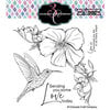 Colorado Craft Company - Big and Bold Collection - Clear Photopolymer Stamps - Hibiscus Hummingbird