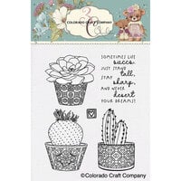 Colorado Craft Company - The Way Of Plants Collection - Clear Photopolymer Stamps - Stay Sharp