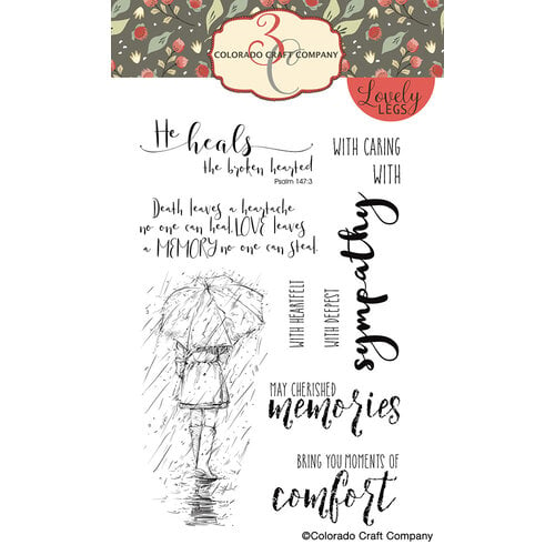 Colorado Craft Company - Lovely Legs Collection - Clear Photopolymer Stamps - Sympathy