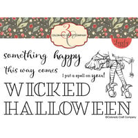 Colorado Craft Company - Lovely Legs Collection - Halloween - Clear Photopolymer Stamps - Slimline - Sitting Witch