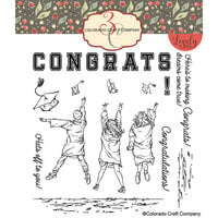 Colorado Craft Company - Lovely Legs Collection - Clear Photopolymer Stamps - Hats Off To You