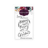 Colorado Craft Company - Savvy Sentiments Collection - Clear Photopolymer Stamps - Mini - Merry Merry