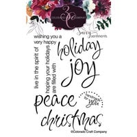 Colorado Craft Company - Savvy Sentiments Collection - Clear Photopolymer Stamps - Spirit Of Christmas