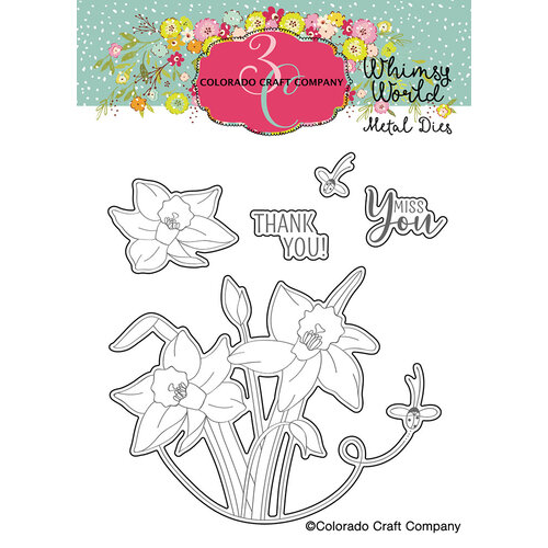 Colorado Craft Company - Whimsy World Collection - Dies - Lift My Eyes Daffodils
