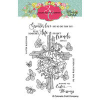 Colorado Craft Company - Whimsy World Collection - Clear Photopolymer Stamps - Rose Cross