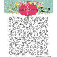 Colorado Craft Company - Whimsy World Collection - Clear Photopolymer Stamps - Spring Bunny Background