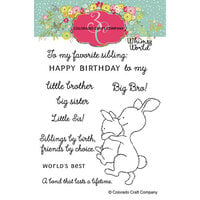 Colorado Craft Company - Whimsy World Collection - Clear Photopolymer Stamps - Big Brother-Sister