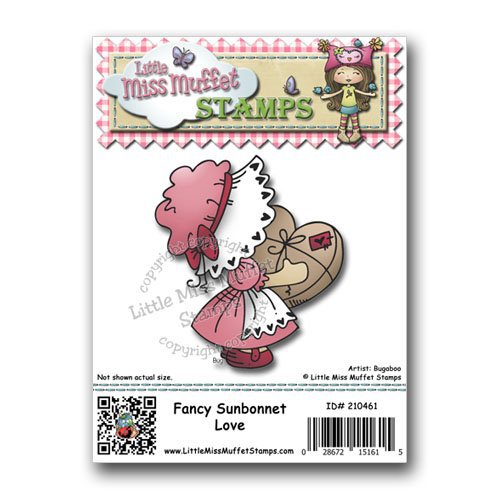 CC Designs - Cling Mounted Rubber Stamps - Fancy Sunbonnet Love