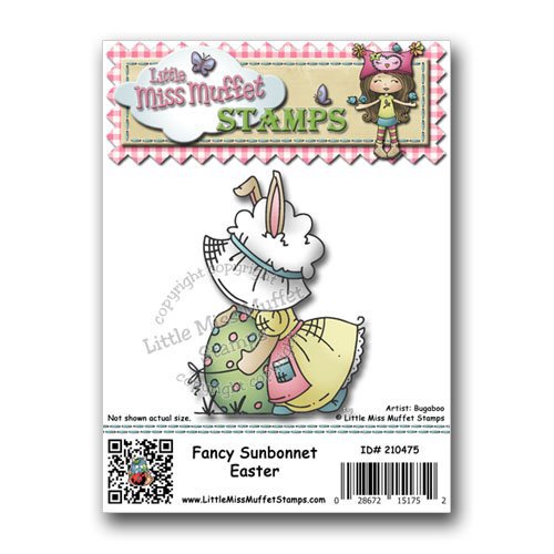 CC Designs - Cling Mounted Rubber Stamps - Fancy Sunbonnet Easter