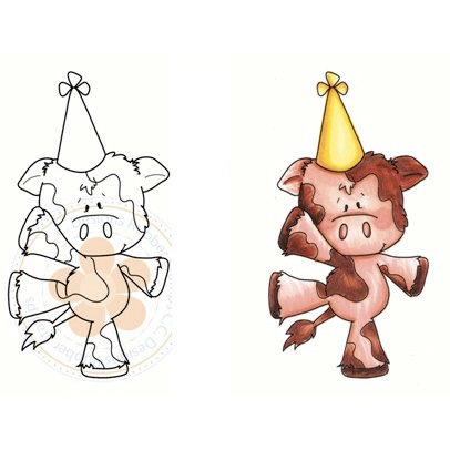 CC Designs - Cling Mounted Rubber Stamps - Moo-valous