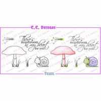 CC Designs - Cling Mounted Rubber Stamps - Snail