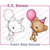 CC Designs - Cling Mounted Rubber Stamps - Fluffy Bear Balloon