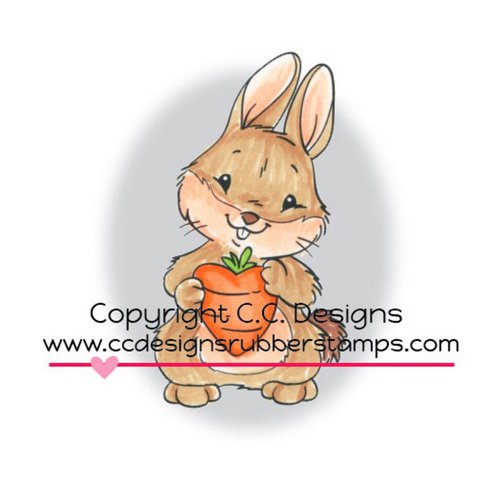 CC Designs - Cling Mounted Rubber Stamps - Carrot Love