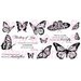 CC Designs - Cling Mounted Rubber Stamps - Butterfly Sentiments