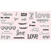 CC Designs - Cling Mounted Rubber Stamps - All About Love Sentiments