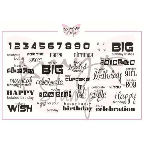 CC Designs - Cling Mounted Rubber Stamps - It is Your Birthday