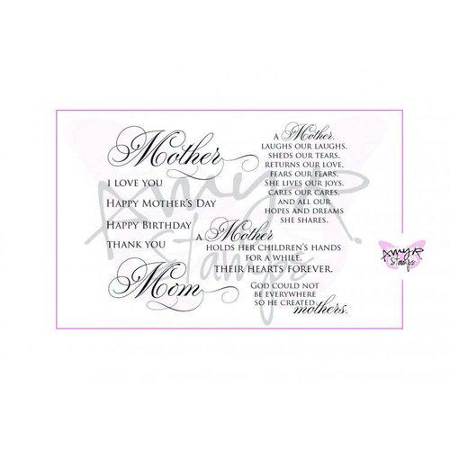 CC Designs - Cling Mounted Rubber Stamps - All About Mom Sentiments