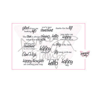 CC Designs - Cling Mounted Rubber Stamps - Sunny Sentiments