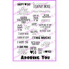 CC Designs - Cling Mounted Rubber Stamps - Adoring You Sentiments