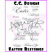 CC Designs - Cling Mounted Rubber Stamps - Easter Blessings Sentiments