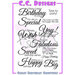 CC Designs - Cling Mounted Rubber Stamps - Great Birthday Greetings