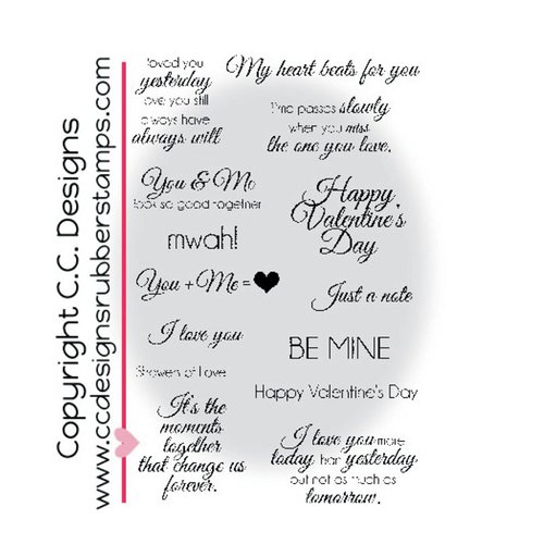 CC Designs - Amy R Collection - Cling Mounted Rubber Stamps - Elegant Valentine
