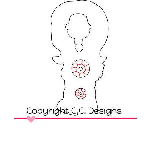 CC Designs - Cutter Dies - Birthday Birgitta Outline