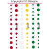 CC Designs - Enamel Dots - Merry Christmas