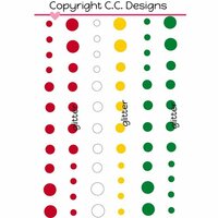 CC Designs - Enamel Dots - Merry Christmas