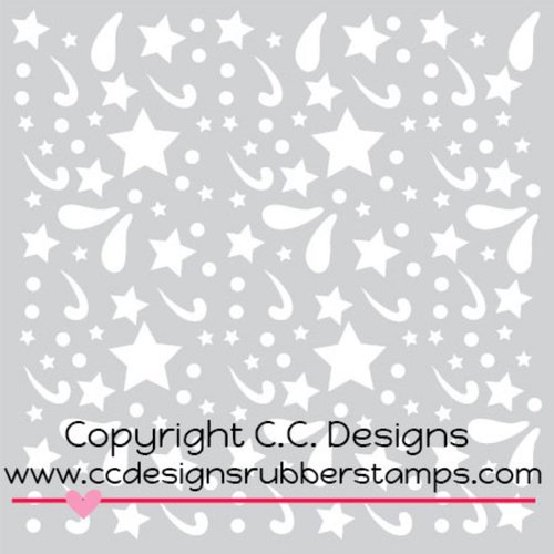 CC Designs - 6 x 6 Stencil - Boy Doodles