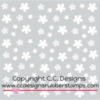 CC Designs - 6 x 6 Stencil - Flowing Flowers