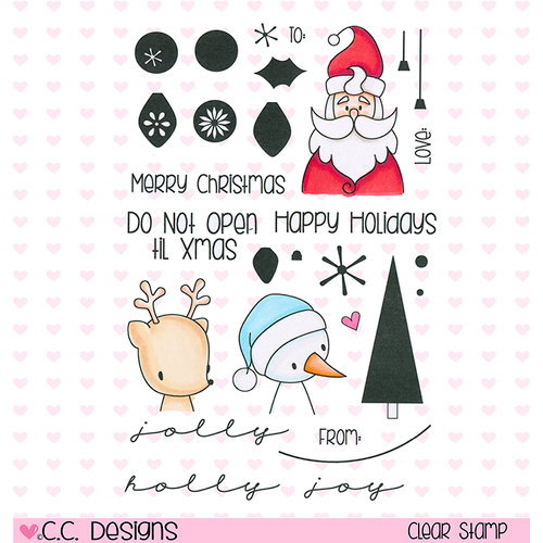 CC Designs - Clear Acrylic Stamps - Christmas Tags