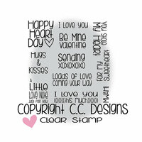 CC Designs - Clear Acrylic Stamps - XOXO Sentiments