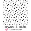 CC Designs - Clear Acrylic Stamps - Spotty Dots Background