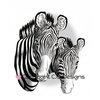 CC Designs - DoveArt Studio Collection - Cling Mounted Rubber Stamps - Zebra