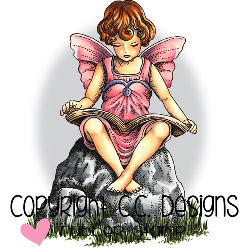 CC Designs - DoveArt Studio Collection - Cling Mounted Rubber Stamps - Fairy Ella