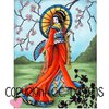 CC Designs - DoveArt Studio Collection - Cling Mounted Rubber Stamps - Geisha