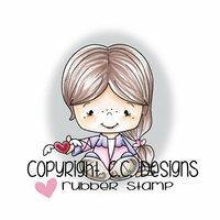 CC Designs - Little Pixie Collection - Cling Mounted Rubber Stamps - Winged Heart