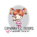 CC Designs - Little Pixie Collection - Cling Mounted Rubber Stamps - Valentine Cupcakes