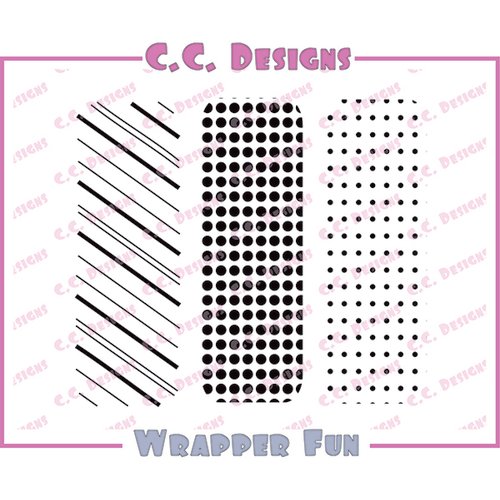 CC Designs - Cling Mounted Rubber Stamps - Wrapper Fun