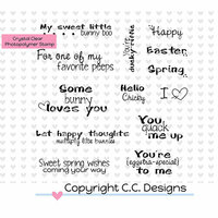 CC Designs - Clear Acrylic Stamps - Logos Sweet Spring Sentiments
