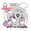 CC Designs - Meoples Collection - Clear Acrylic Stamps - Unicorn Dreams